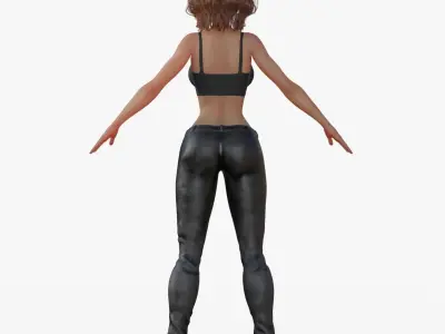 Sporty Woman 3D model