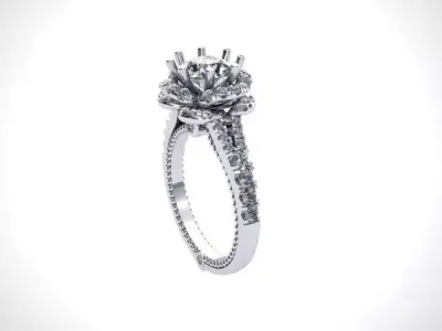 RING DIAMOND Free 3D print model