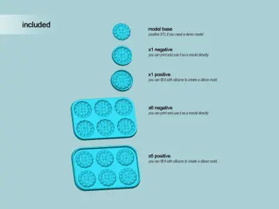 Cookie Mould 15 - Biscuit Silicon Molding 3D print model