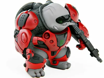 ALIEN MOBBY B-6  Rigged for Unreal Engine - Unity - MIXAMO 3D model