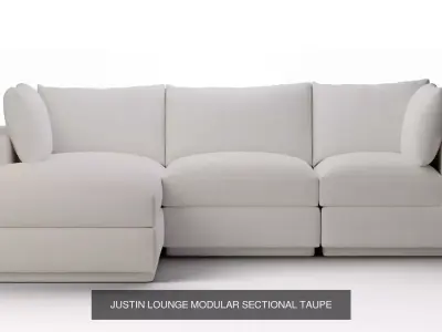 The Modern Living Sectional Series -- Premium Modular Sofa 3D Model Pack