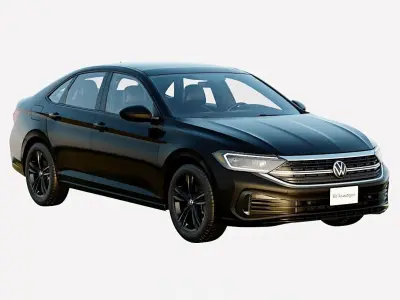 Volkswagen Jetta 2024 SE Spec Low-poly 3D model