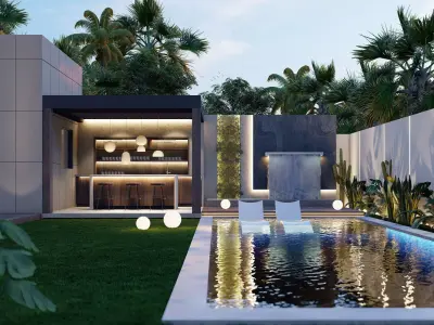 Sketchup Modern Villa Design  3D model