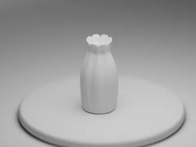 the vase roses in Free 3D model
