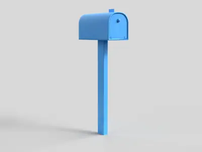 Mailbox Low-poly 3D model