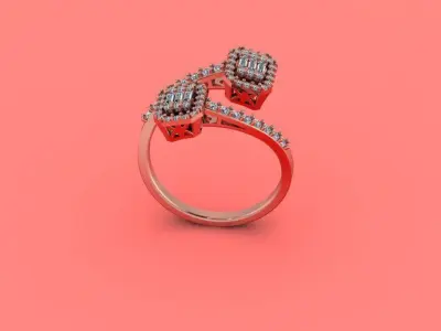 Diamond Ring 3D print model 27