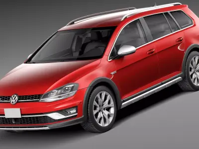 Volkswagen Golf Alltrack 2015 3D model