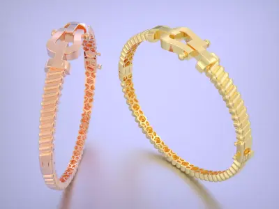 Force bracelet - Horseshoe 3D print model