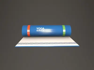 Yoga Mat Low-poly 3D model