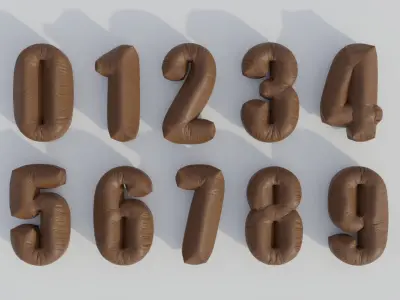 Alphabet Bean Bags 3D model