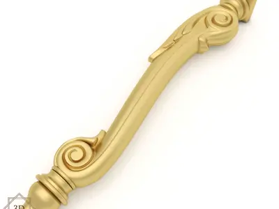 Cnc Furniture Leg 3 3D model