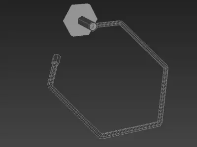 Orchid Diamond Towel Round 3D model