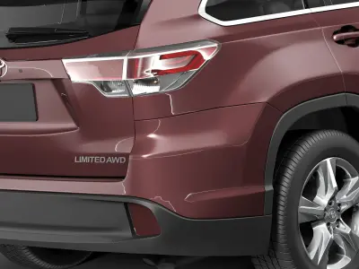 Toyota Highlander 2014 3D model