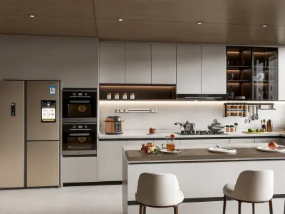 Kitchen Modern interior 95 3D model