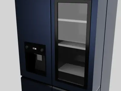 Fridge LG instaview Free low-poly 3D model