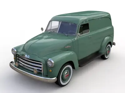 GMC PANEL TRUCK 1952 3D model