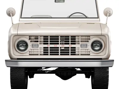 Ford bronco 1969 roadster U13 3D model