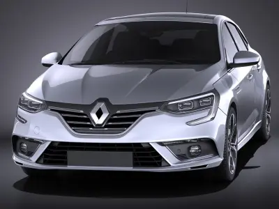 Renault Megane 2016 VRAY 3D model
