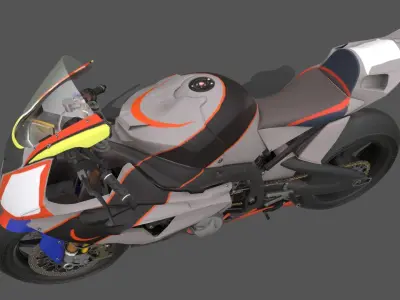 Sportbike Pack Low-poly 3D model