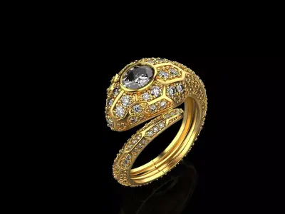 Snake Ring 1161 3D print model