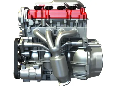 Generic Car Engine 3D model