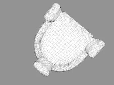 Armchair SIngle Sofa  3D model