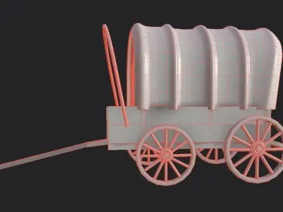 gamming car Low-poly 3D model