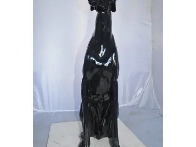 Bull Greyhound Dog Sculpture 3D model