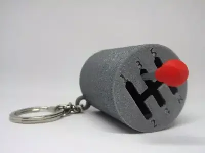 Gearshift  Keyring - 3D Printing  Model 3D print model