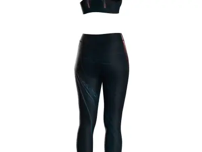 Female Sport Wear 3D model