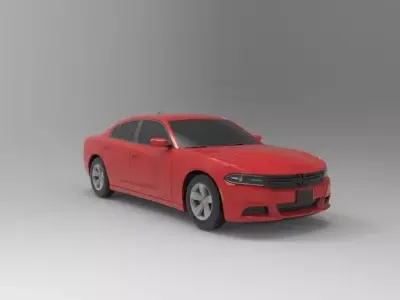 dodg 2015 sxt  Low-poly 3D model