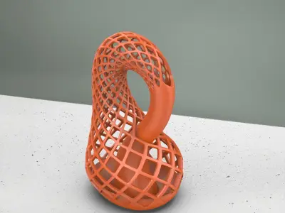 Klein Bottle Vase - Minimalist Floral Vase 3D print model