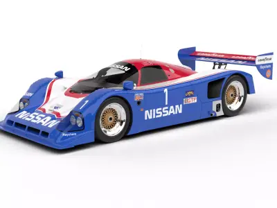 Nissan R90CK Le Mans Racing 1990 3d model 3D model