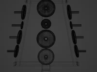 Gym Equipment Low-poly 3D model buy