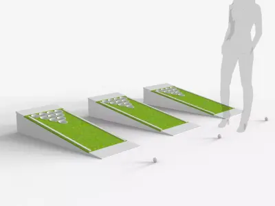 Beer Pong Golf 3D model