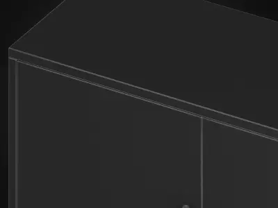 Melange Natural Beauty Credenza 3D model