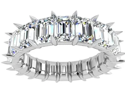 Emerald Eternity Ring 3779 3D print model