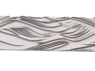 decor set wall panel wall relief mural CNC 38 3D model