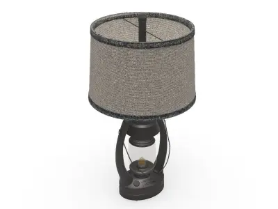 3D Vintage Lantern Lamp Detailed Model for Rendering  3D model