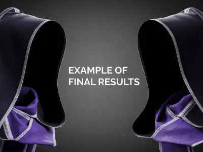 15 Scarf And Hooded Scarf Basemesh Models 3D model