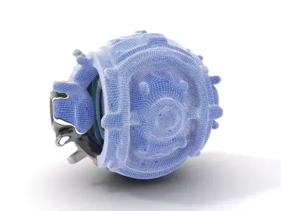 Futuristic Mechanical Orb Model Pack for SciFi Projects Low-poly 3D model