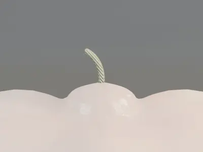  Pumpkin shape candle  3D model