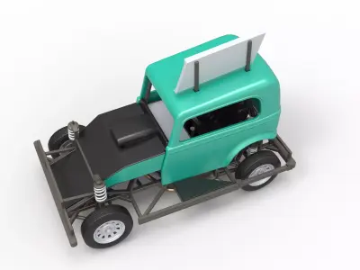 New Zealand Ministock car Scale 1 to 25 3D print model