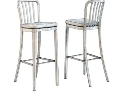 Crate and Barrel - Delta Bar Stool 3D model