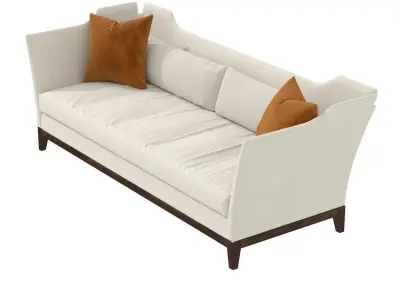 Hickory futniture living room knole sofa 3D model