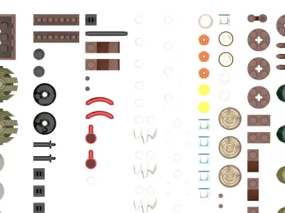 TwindBricks3D - 40610 Winter Fun VIP Add-On Pack 3D print model