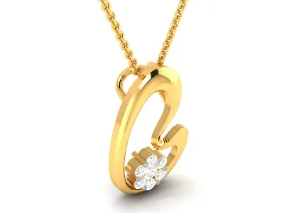 Women Pendant 3dm STL FBX OBJ Render Details 3D print model