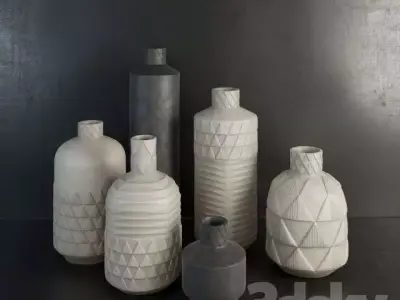 pattern vases 3D model