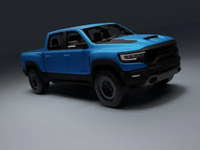 Ram 1500 TRX Low-poly 3D model