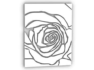 panel flower Low-poly 3D model